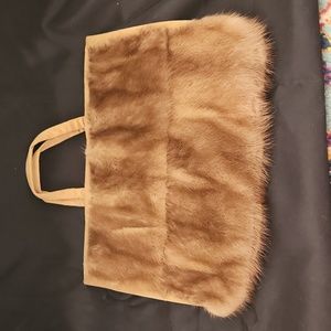 Vintage Hand-Finished Fur Satchel